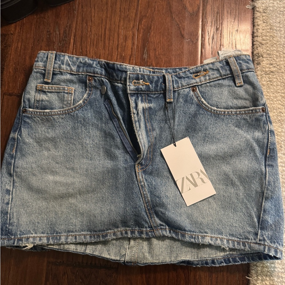 Zara Classic Blue Denim Skirt